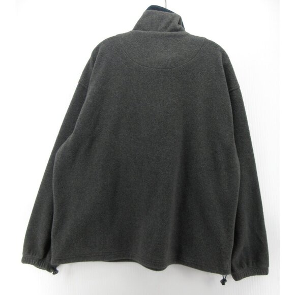 VINTAGE Champion Sweater Large Jacket Fleece Pullover 1/4 Zip Logo Y2K - Picture 10 of 13